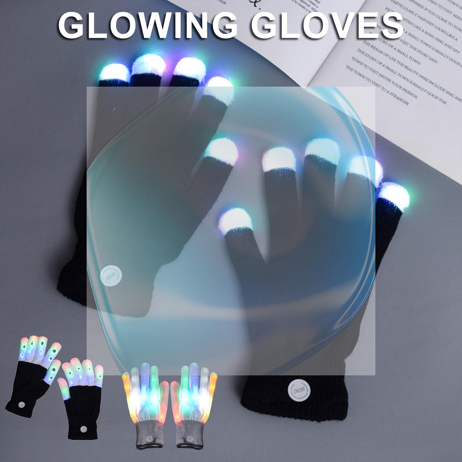 Led Gloves Music - Guantes LED Intermitentes con Luces para