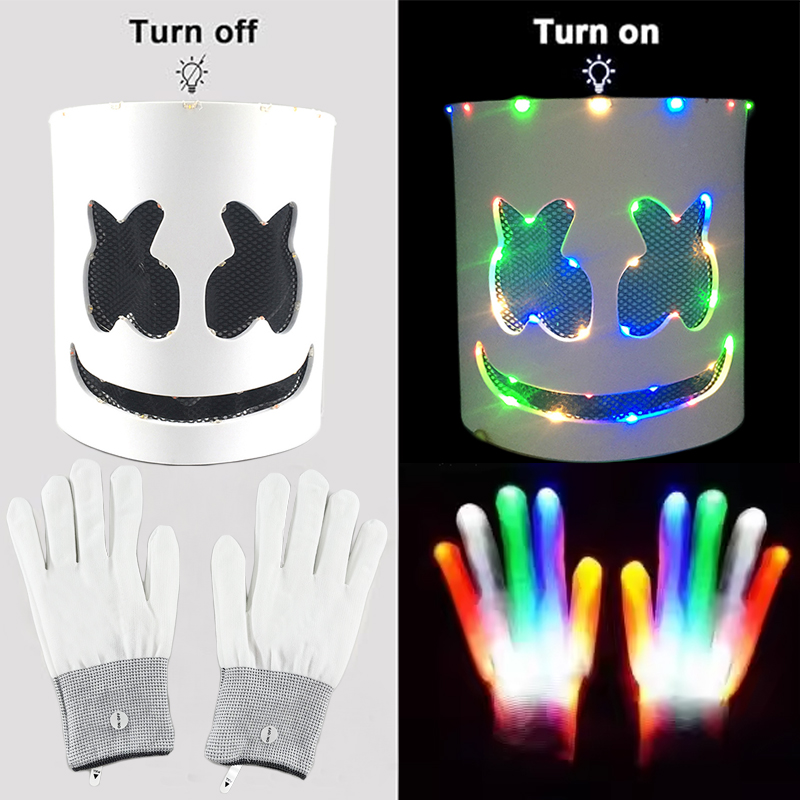Máscara y guantes con luz Led  - Led Gloves Music reseña y precio