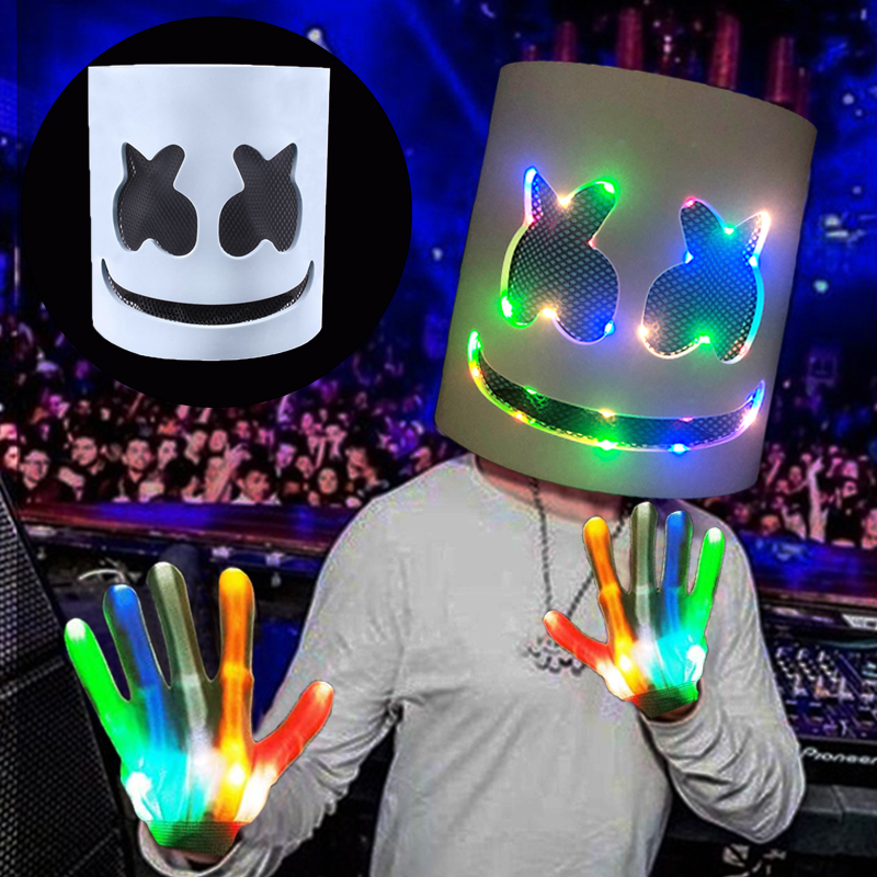 Máscara y guantes con luz Led  - Led Gloves Music reseña y precio