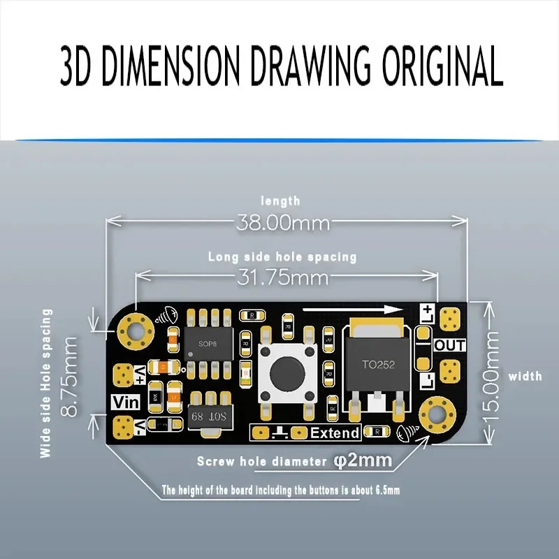 Módulo de Interruptor Electrón - Electronics & Gadgets Starting With D reseña y precio