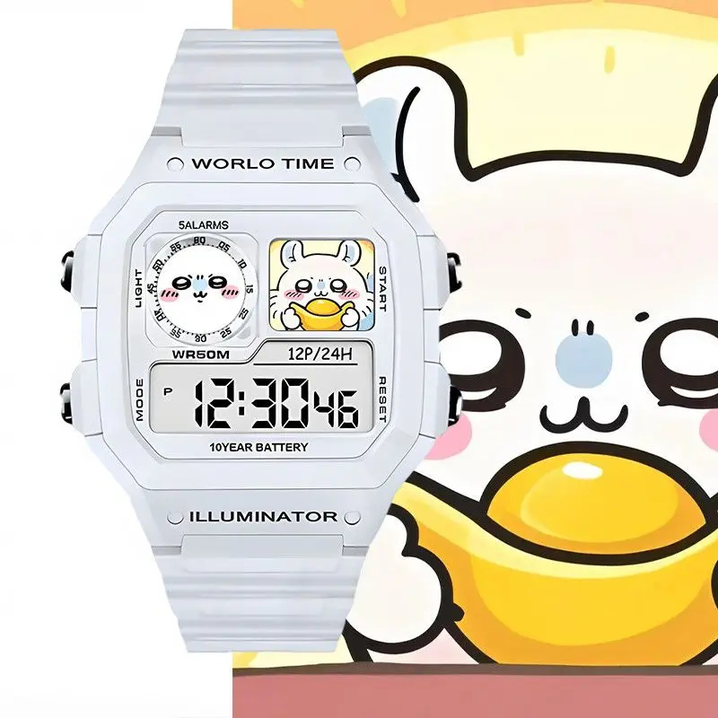 Reloj Digital Kawaii Chiikawa  - Electronics In Japan reseña y precio