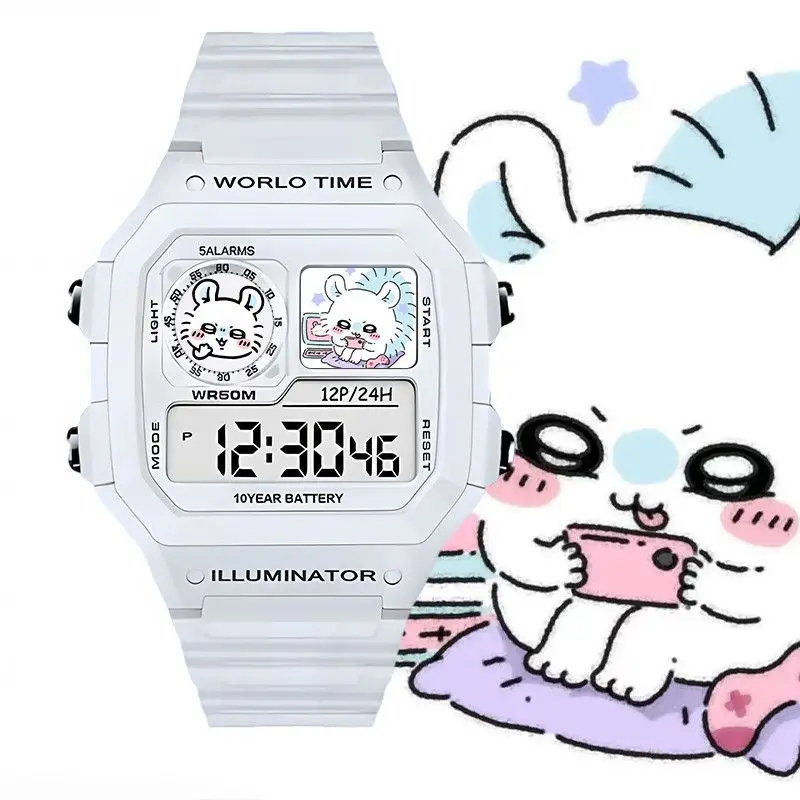 Reloj Digital Kawaii Chiikawa  - Electronics In Japan reseña y precio