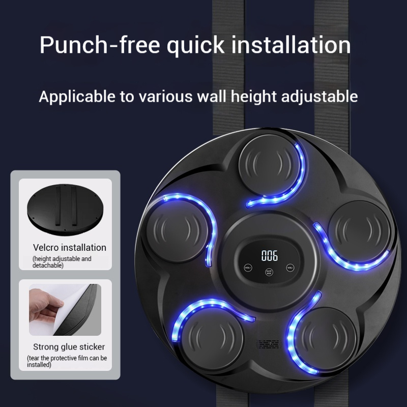 Máquina de boxeo montada en la - Led Gloves Music reseña y precio